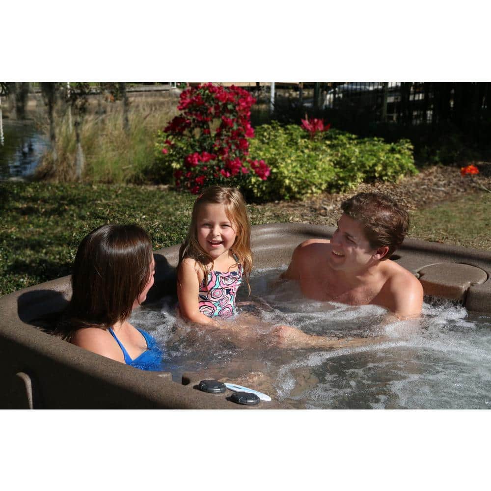 Keystone Gray 4-Person 20-Jet Plug & Play Hot Tub
