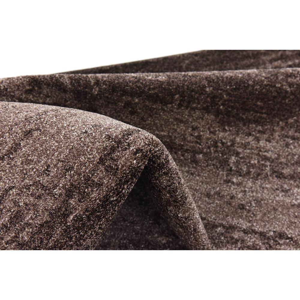 Brown Tufted Reversible Synthetic 6' x 9' Area Rug