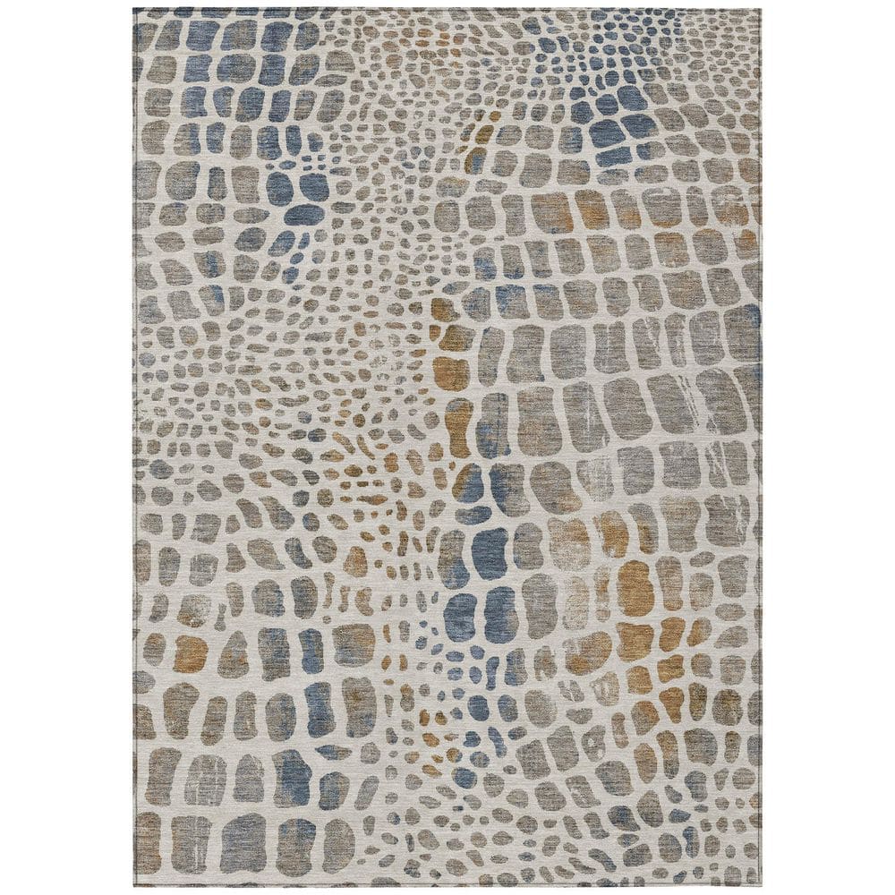Chantille Machine Washable Indoor/Outdoor Abstract ACN3000 Linen 3 ft. x 5 ft. Area Rug price history on PriceWatchPro