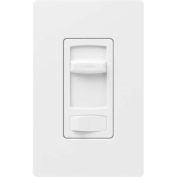White Skylark Contour Dimmer Switch for Electronic Low-Voltage, 300-Watt/Single-Pole or 3-Way, White (CTELV-303P-WH)