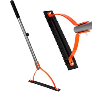 41 in. Steel Handle Weeder Manual Weed Grass Cutter Serrated Double-Edged Blade Grass Whip