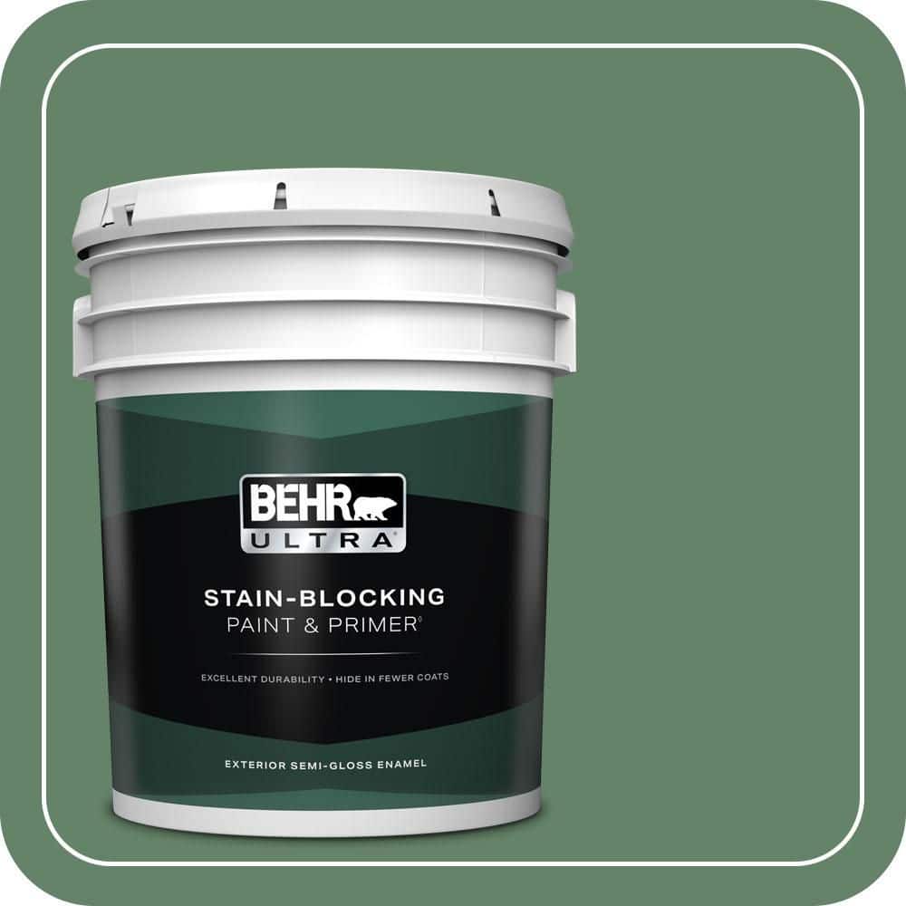 5 gal. #BIC-55 Garden Greenery Semi-Gloss Enamel Exterior Paint & Primer price history on PriceWatchPro