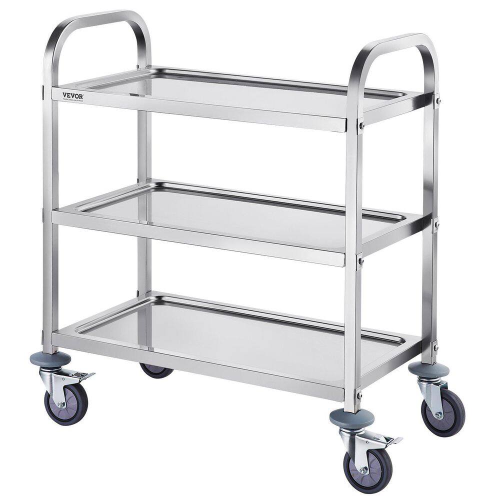 16.81 in. W 3-Tier Steel Utility Tool Carts with 400 lbs. Weight Capacity for Labs, Garage and Warehouse price history on PriceWatchPro