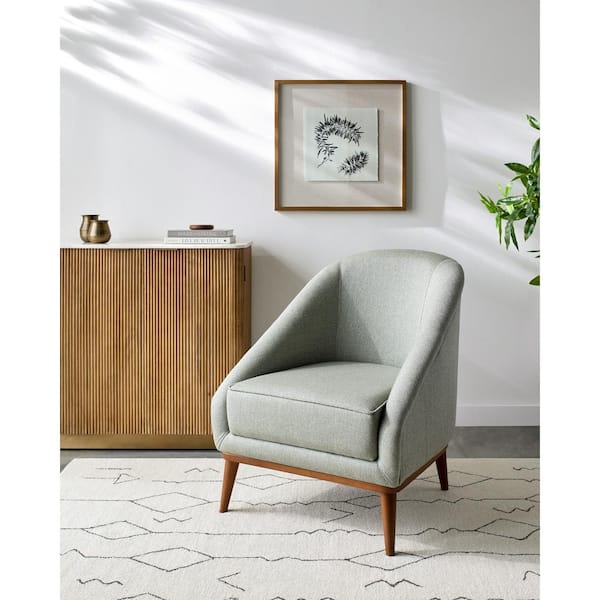 Unbranded Caylin Modern Accent Chair, Sage, 34 in. H x 28 in. W x 28 in. D