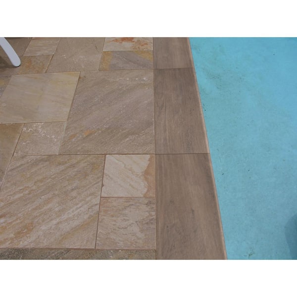 Lucas Betula 2 cm x 13 in. x 24 in. Matte Porcelain Wood Look Pool Coping (26-Pieces / 56.33 sq. ft. / Pallet)