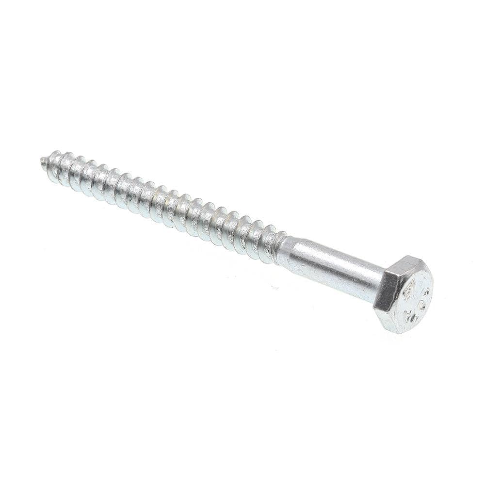 1/4 in. x 3 in. Zinc Plated Steel A307 Grade A Hex Lag Screws (100-Pack) price history on PriceWatchPro