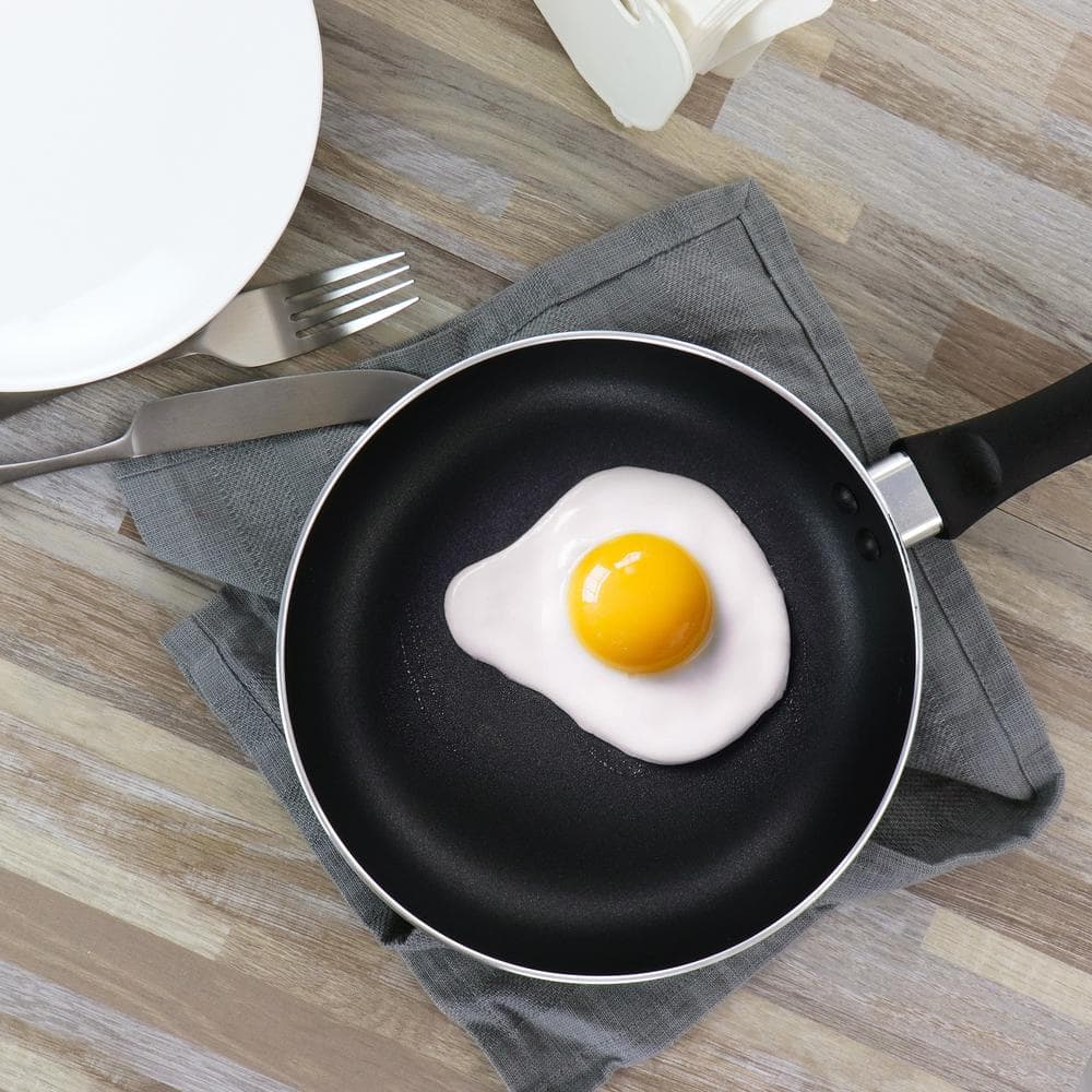 Charcoal Gray 2-Piece Nonstick Aluminum Frying Pan Set