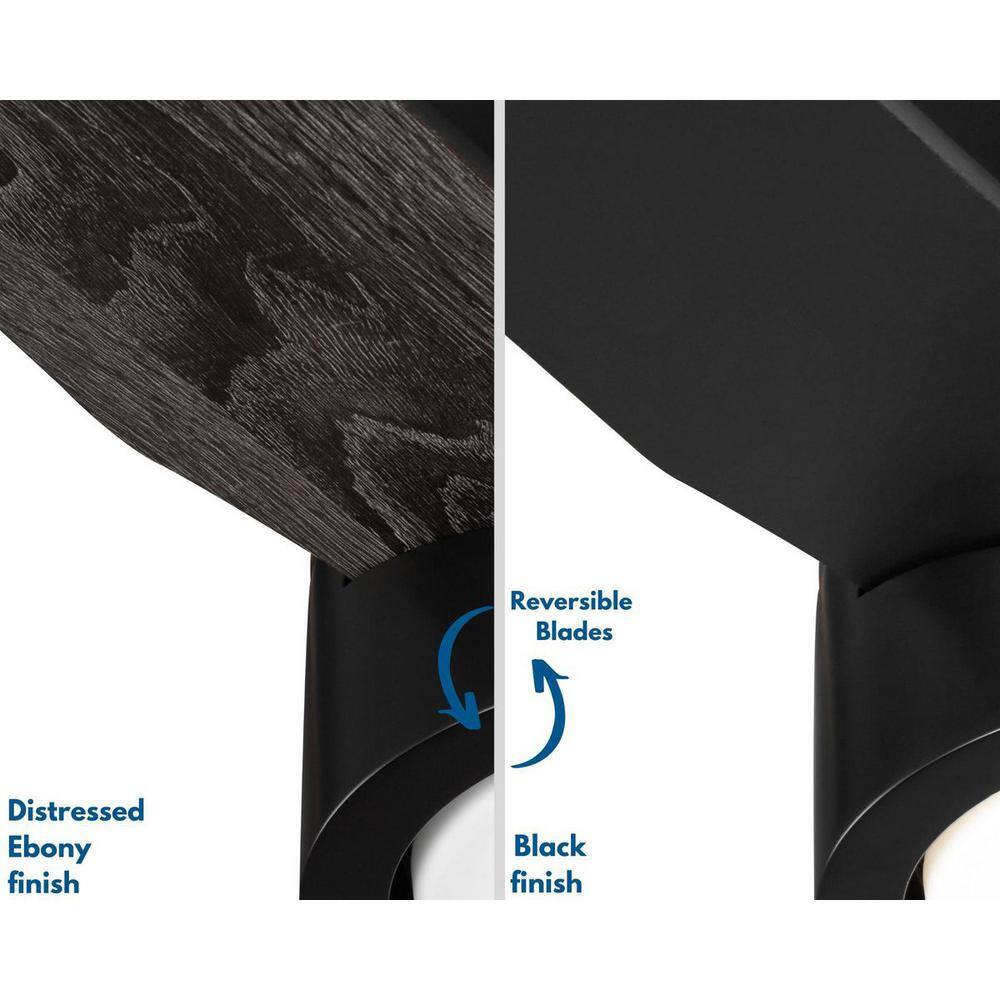 Braden 44" Matte Black LED Ceiling Fan with Reversible Blades