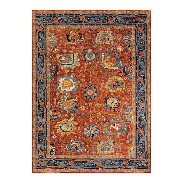 Solo Rugs Serapi One-of-a-Kind Traditional Rust 8 ft. 9 in. x 12 ft. Area Rug