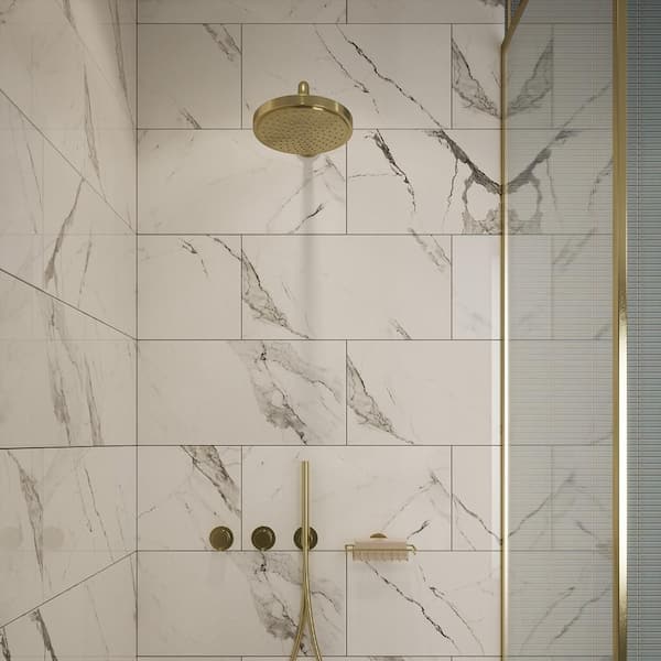 Winters Peak White 10 in. x 22 in. Subway Gloss Ceramic Wall Tile (14.80 sq. ft./Case)