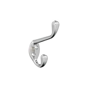 Noble 4-7/16 in. L Chrome Double Prong Wall Hook