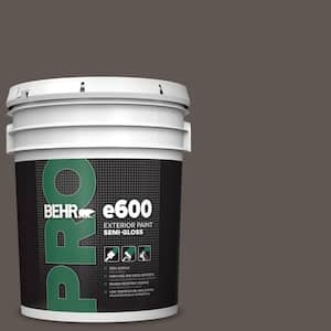 5 gal. #N140-7 Timber Brown Semi-Gloss Exterior Paint