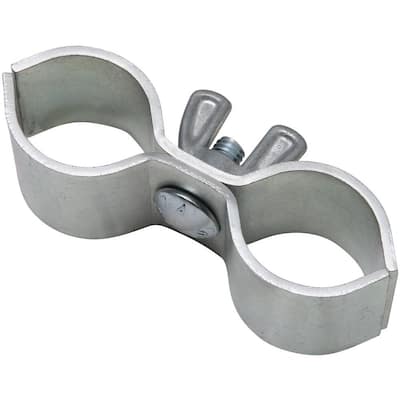 1- 5/8 in. Zinc-Plated Gate Pipe Clamp