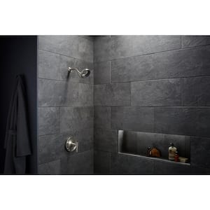 Statement VES 1-Spray Patterns with 1.5 GPM 6 in. Wall Mount Fixed Shower Head in Vibrant Brushed Nickel