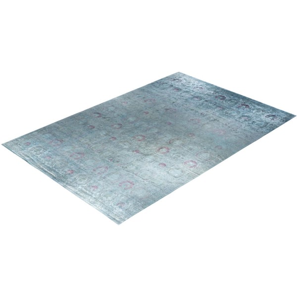 Overdyed Gray 12 ft. x 18 ft. Solid Wool Indoor Area Rug