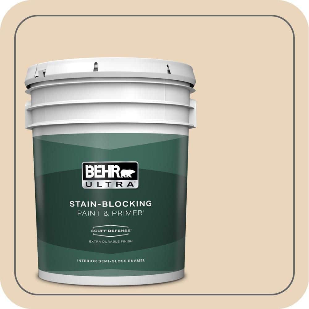 5 gal. #PPH-14 Roasted Almond Extra Durable Semi-Gloss Enamel Interior Paint & Primer price history on PriceWatchPro
