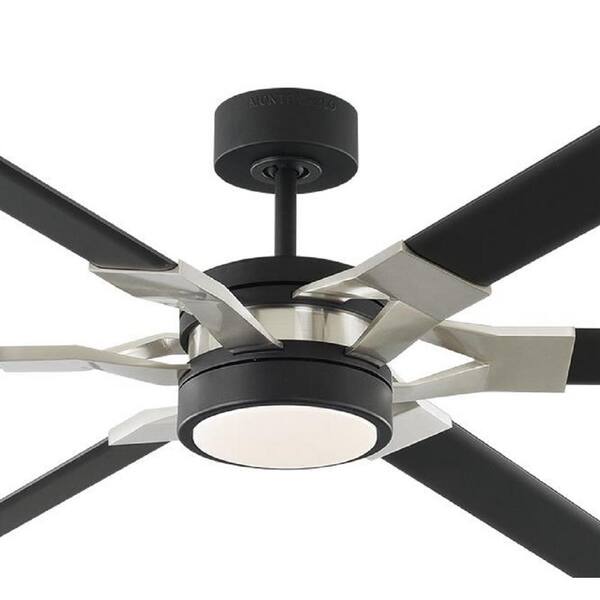 Monte Carlo Loft 62 In Integrated Led Indoor Outdoor Midnight Black Ceiling Fan With Light Kit And Remote Control 6lfr62mbkd The Home Depot Monte Carlo Loft 62 In Integrated Led, Moroccan Ceiling Fan