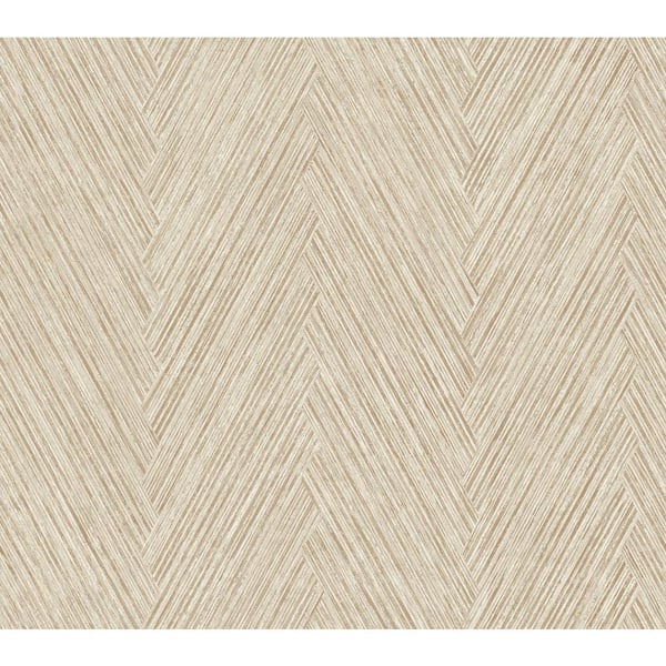 York Wallcoverings Thatched Chevron Terracotta Wallpaper Roll