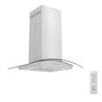 Winflo 36 in. Convertible Island Mount Range Hood in Stainless Steel ...