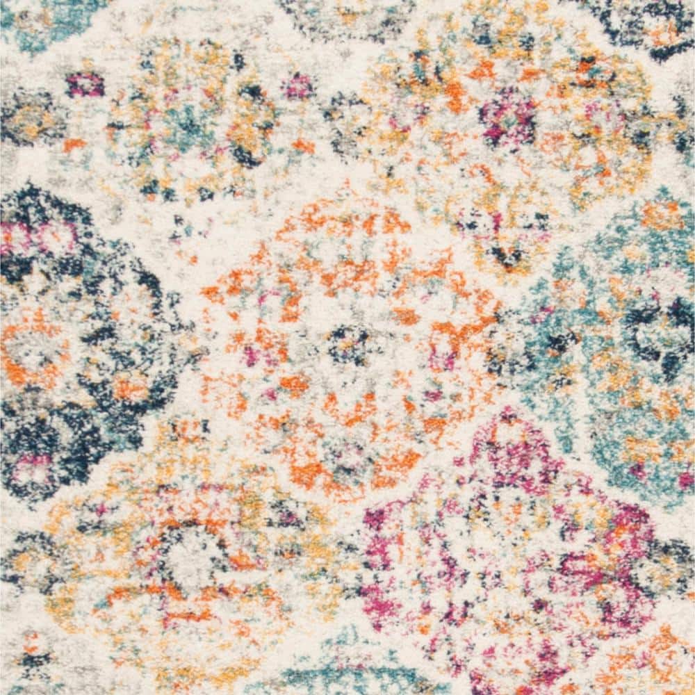 Reversible Hand-Knotted Blue Cotton & Synthetic 8' x 10' Area Rug