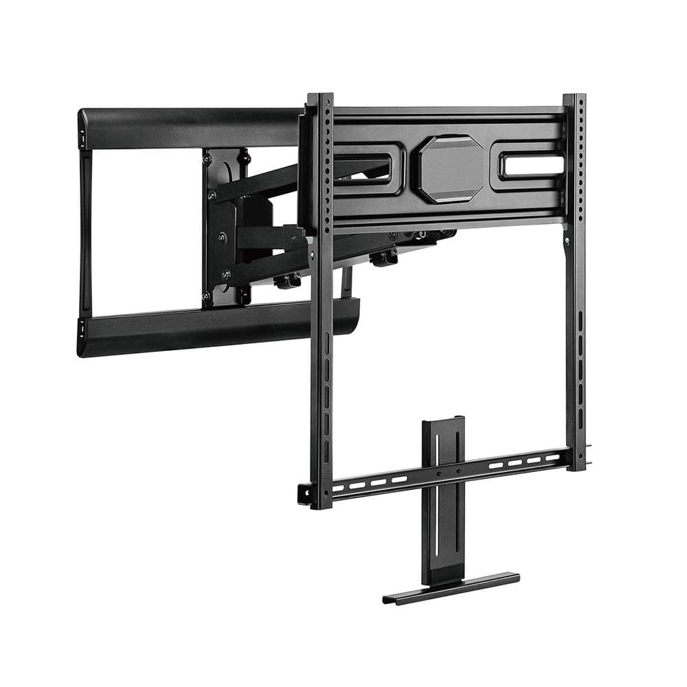 Atlantic Full Motion Spring Assist Fireplace Mount for 43 in. to 70 in., Black