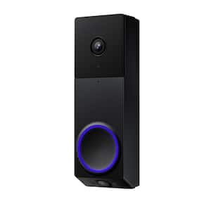 Wireless Duo Cam Video Doorbell, Battery Powered, 2K Full HD Video, 2 Cameras (People and Package), Color Night Vision