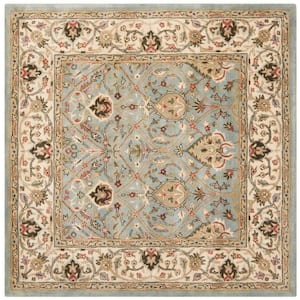 Persian Legend Gray/Ivory 6 ft. x 6 ft. Square Border Area Rug