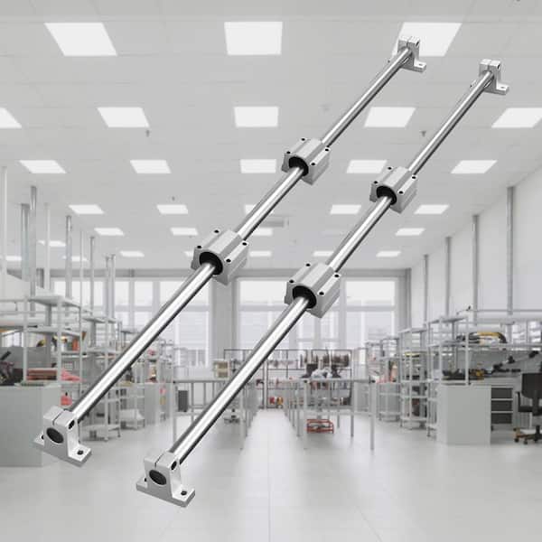 Linear Guide Set SFC20 1000mm Comes with Two 39.4 in./1000 mm SFC20 Guides Four SC20 Slide Blocks and Guide Supports