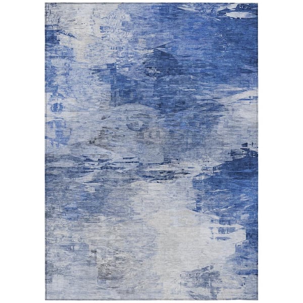 Addison Rugs Chantille ACN595 Blue 5 ft. x 7 ft. 6 in. Machine Washable Indoor/Outdoor Geometric Area Rug
