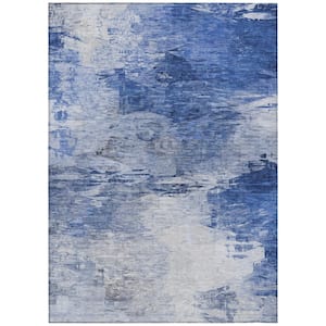 Chantille ACN595 Blue 9 ft. x 12 ft. Machine Washable Indoor/Outdoor Geometric Area Rug