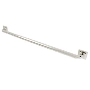 Claremont 36 in. x 1-1/4 in. Grab Bar in Polished Nickel
