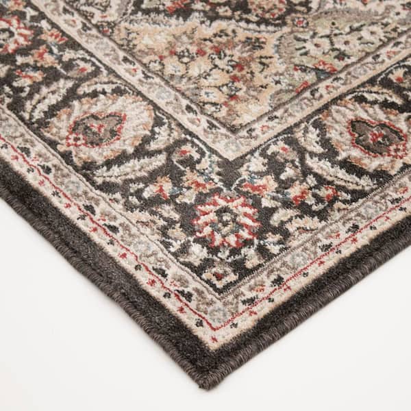 Kurdamir Lochlan Abbey/Multi 26 in. W x 12 in. L Your Choice Length Stair Runner Coverage Area 2.17 sq. ft.