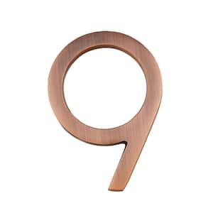 Frank Lloyd Wright Collection 4 in. Wright Antique Copper Floating House Number 9