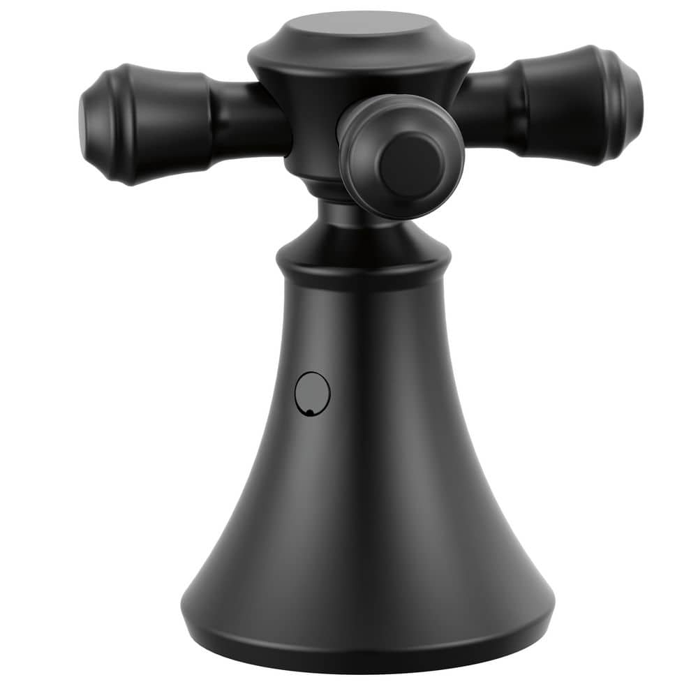 (2-Pack) Cassidy Metal Cross Handles for Bathroom Faucet in Matte Black price history on PriceWatchPro