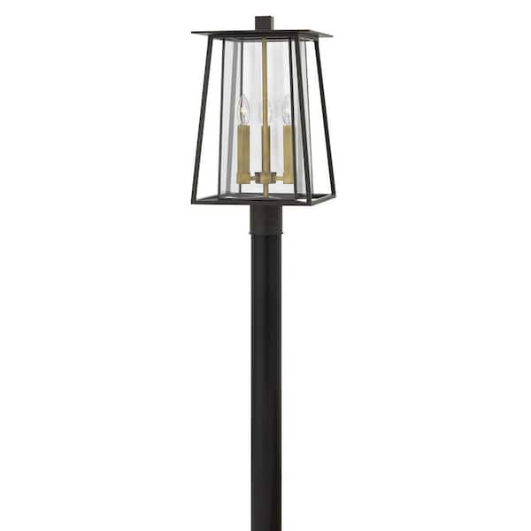 Walker 3-Light Buckeye Bronze LED Outdoor Post or Pier Mount