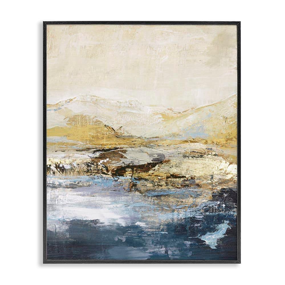 Mountain Lake Abstraction by Design Fabrikken Black Framed Nature Giclee Art Print 30 in. x 24 in. price history on PriceWatchPro