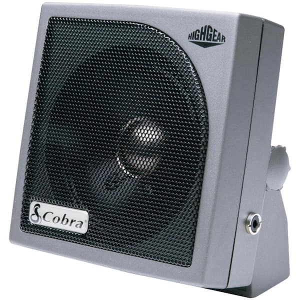 Cobra HighGear Noise-Canceling External Speaker in Silver