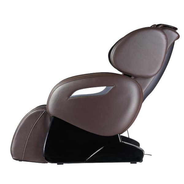Hollis Brown Leatherette Massage Chair with S-Track, Heated