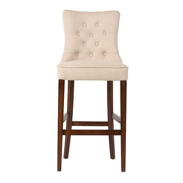 Unbranded Rebecca Bar Stool in Natural Textured Solid