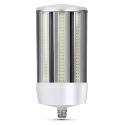 1000-Watt Equivalent Corn Cob E26 with E39 Mogul Adapter High Lumen HID Utility LED Light Bulb Daylight (5000K)