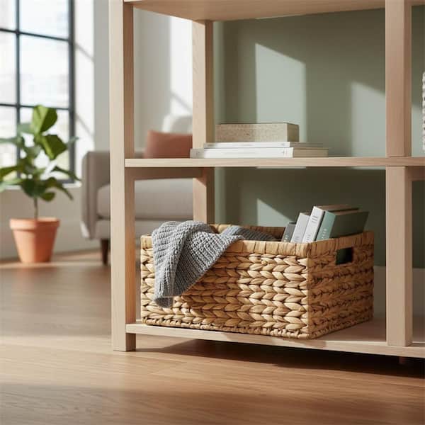 Brown 16 in. x 7 in. Wicker Decorative Basket 1-Pack LINBQ461
