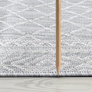 Eco Diamond Gray 9 ft. x 12 ft. Indoor/Outdoor Area Rug