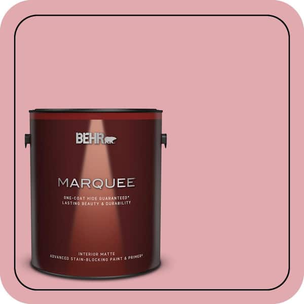 BEHR MARQUEE 1 gal. #130C-3 Raspberry Lemonade Matte Interior Paint & Primer