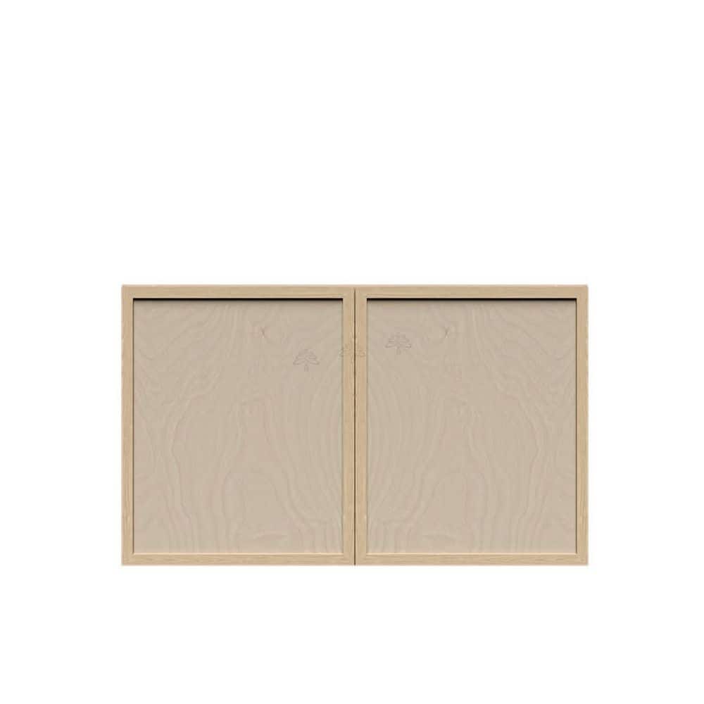 Slim Shaker Assembled 36 in. W x 15 in. H x 12 in. D Wall Bridge Kitchen Cabinet in Natural Wood price history on PriceWatchPro