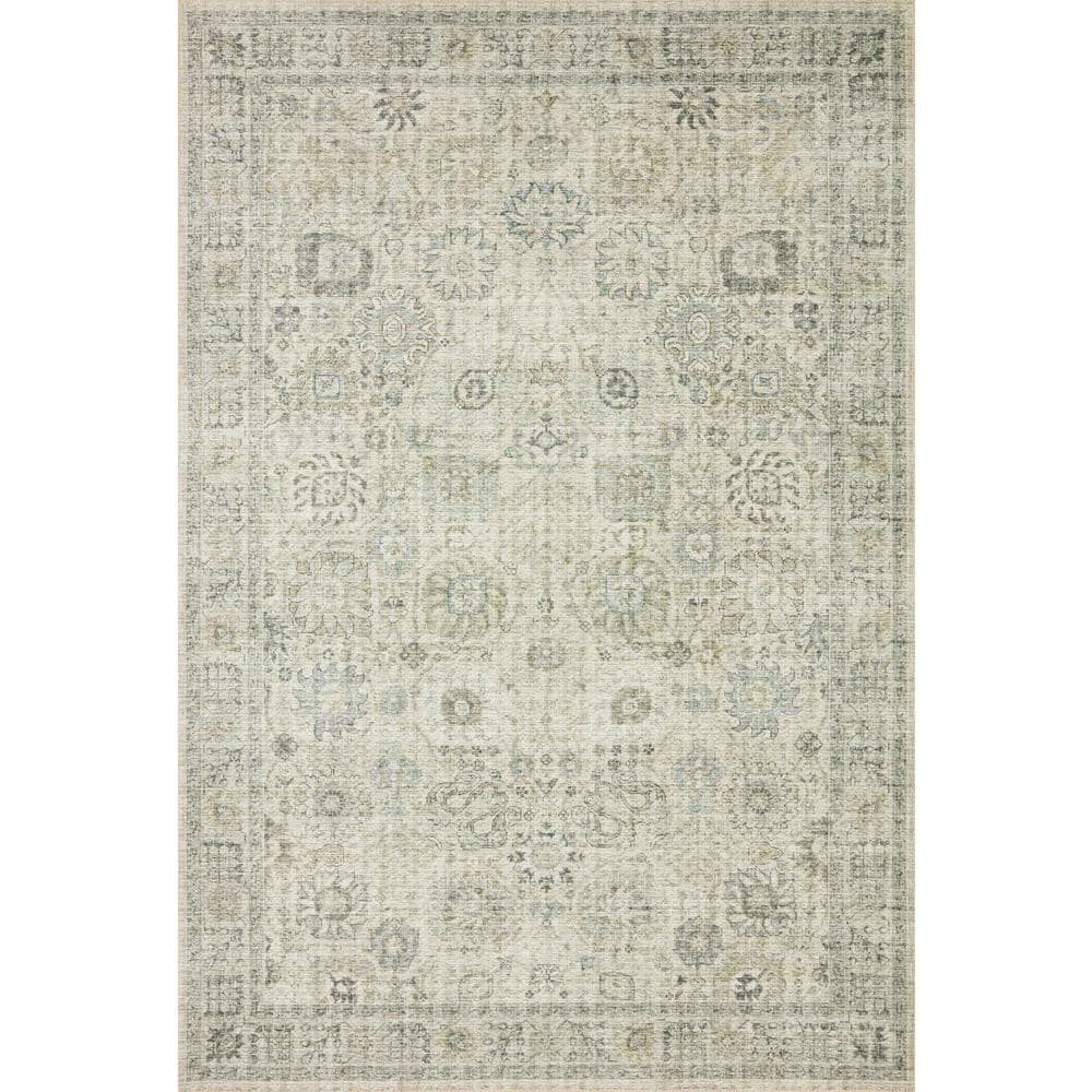 Skye Natural/Sage 3 ft. 6 in. x 5 ft. 6 in. Printed Boho Vintage Area Rug price history on PriceWatchPro