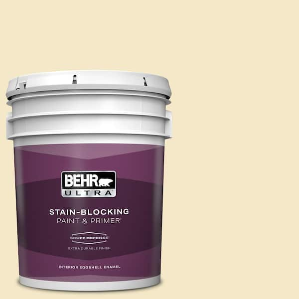 BEHR ULTRA 5 gal. #M320-2 Rice Wine Extra Durable Eggshell Enamel Interior Paint & Primer