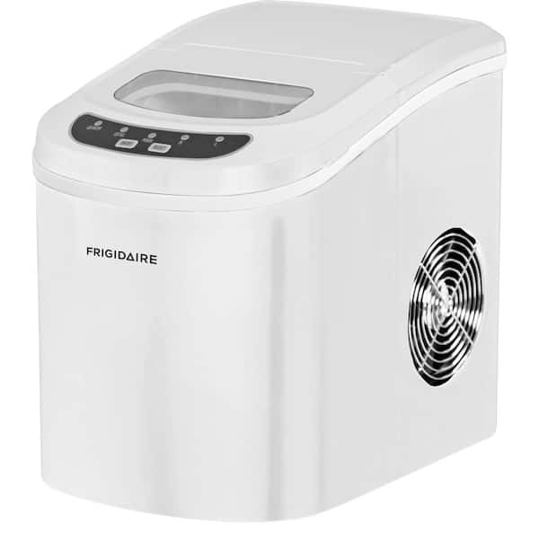 Frigidaire, 26 Lbs Portable Compact Icemaker, Ice Making Machine, Black,  White, Medium