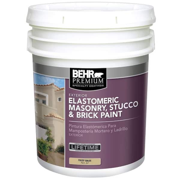 BEHR PREMIUM 5 gal. Deep Base Elastomeric Masonry, Stucco and Brick Paint