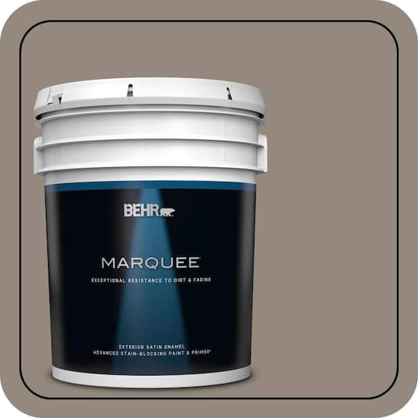 BEHR MARQUEE 5 gal. #MQ2-57 Art District Satin Enamel Exterior Paint & Primer