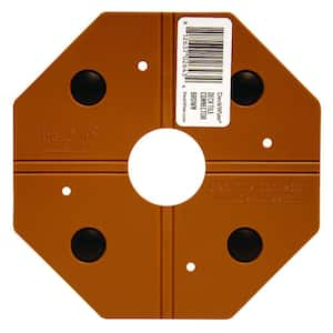 WiseTile Hardwood Brown Hardwood Deck Tile Connector